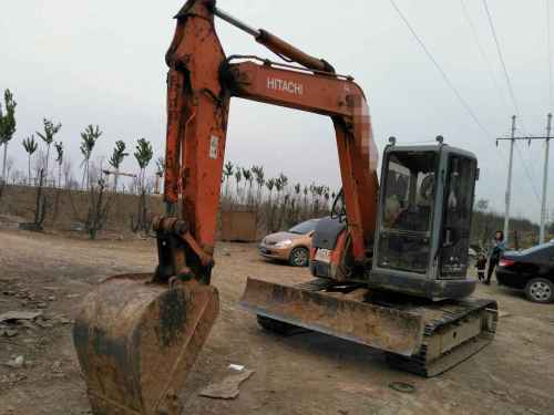 天津出售转让二手7300小时2003年日立EX75UR挖掘机