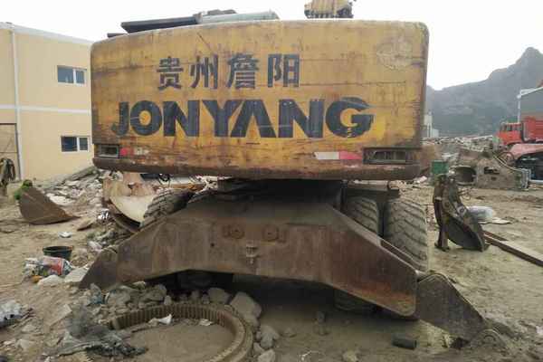 河北出售转让二手18000小时2003年詹阳动力轮挖JYL161挖掘机