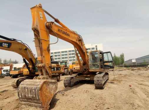 宁夏出售转让二手9000小时2009年现代R305LC挖掘机
