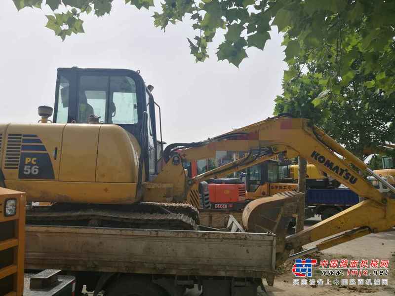 河南出售转让二手1500小时2016年小松PC56挖掘机