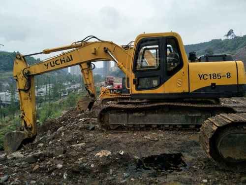 贵州出售转让二手8600小时2010年玉柴YC135挖掘机