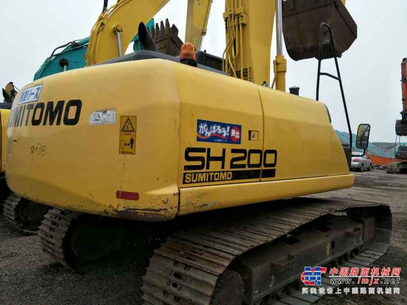 天津出售转让二手10500小时2008年住友SH200挖掘机
