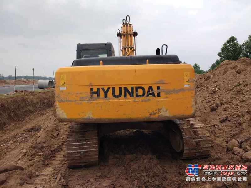 山东出售转让二手9600小时2007年现代R225LC挖掘机