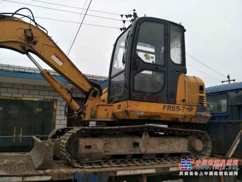 河南出售转让二手7000小时2009年福田雷沃FR65挖掘机