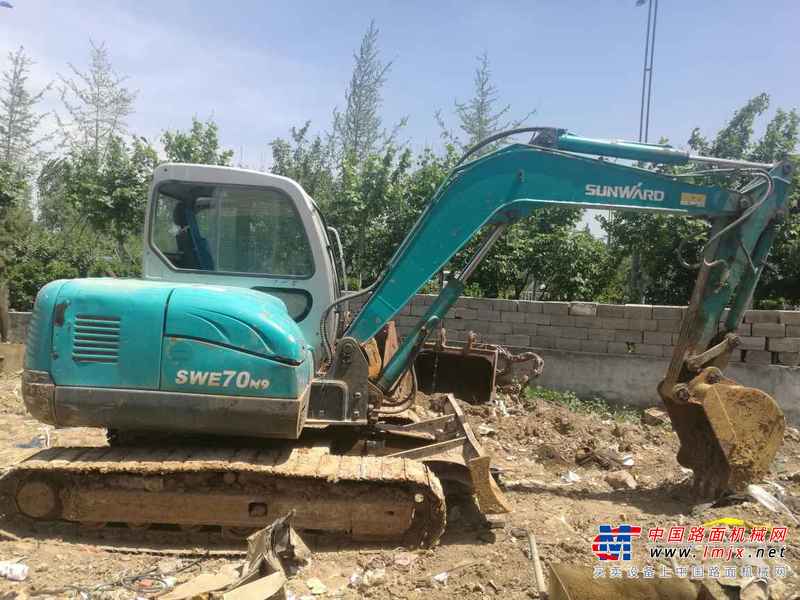 山东出售转让二手9628小时2009年山河智能SWE70N9挖掘机