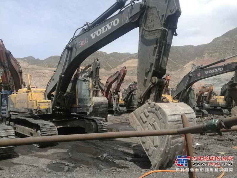 山西出售转让二手15000小时2012年沃尔沃EC480DL挖掘机