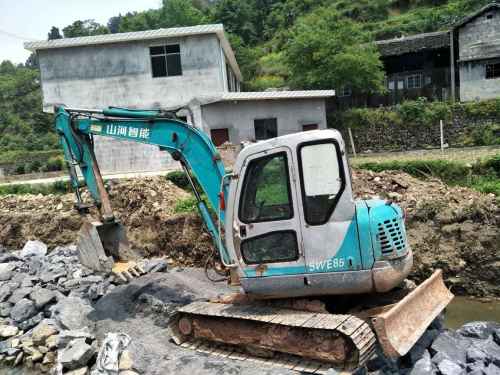 贵州出售转让二手6500小时2010年山河智能SWE70H挖掘机