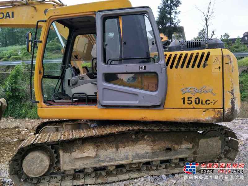 贵州出售转让二手9100小时2009年现代R150挖掘机