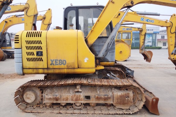 山西出售转让二手3100小时2013年徐工XE80挖掘机