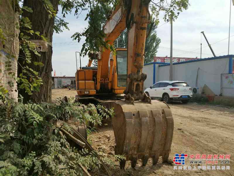 河北出售转让二手9000小时2008年现代轮挖R150W挖掘机