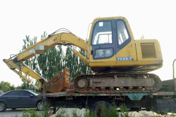 宁夏出售转让二手11000小时2007年玉柴YC85挖掘机