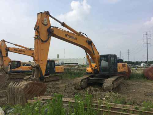 江苏出售转让二手4523小时2013年现代R455LC挖掘机