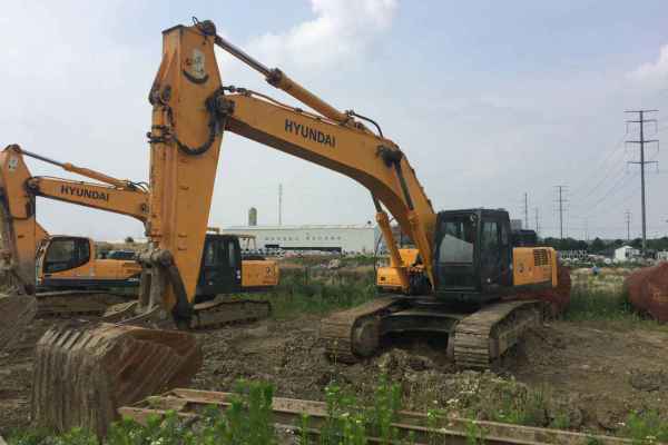 江苏出售转让二手4523小时2013年现代R455LC挖掘机