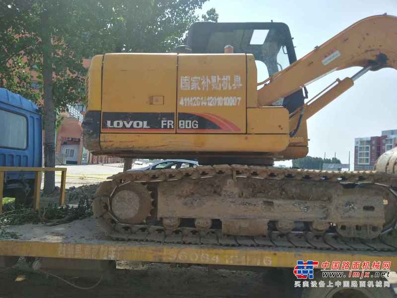 河南出售转让二手3000小时2013年福田雷沃FR80G挖掘机
