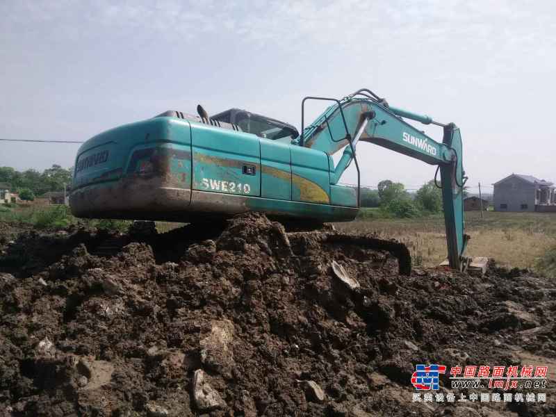 湖南出售转让二手4000小时2012年山河智能SWE210挖掘机