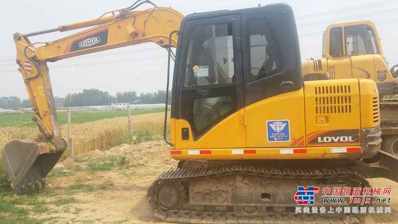 山东出售转让二手5300小时2014年福田雷沃FR80G挖掘机