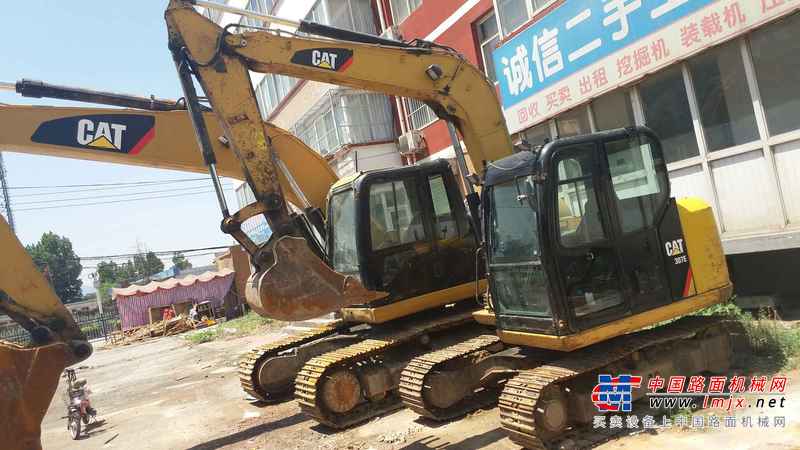 河南出售转让二手4500小时2014年卡特彼勒307E挖掘机