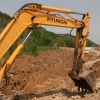山东出售转让二手5000小时2010年现代R55挖掘机