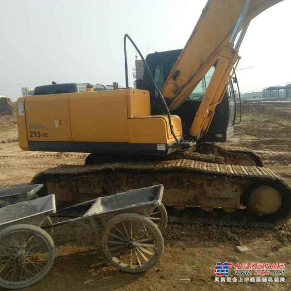 河南出售转让二手6238小时2009年现代R215挖掘机