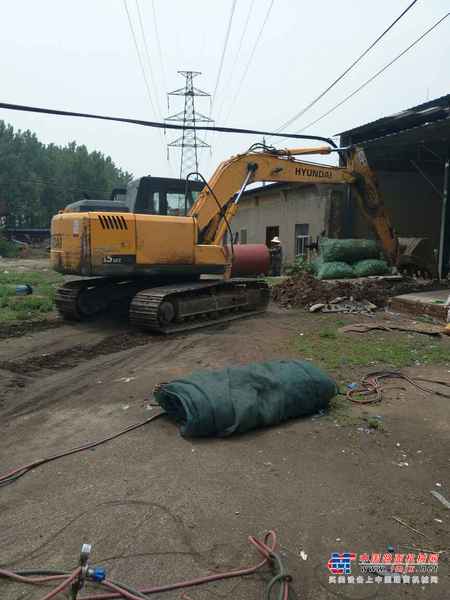 山东出售转让二手5000小时2013年现代R150LC挖掘机