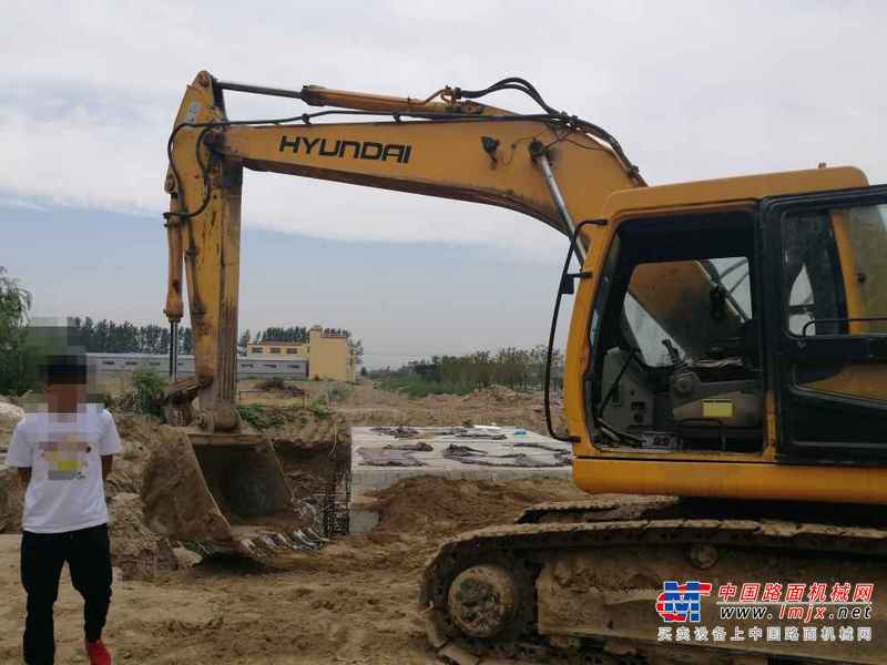 山东出售转让二手8523小时2006年现代R225挖掘机