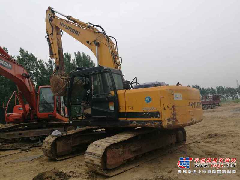 山东出售转让二手9852小时2007年现代R225挖掘机