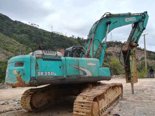 广西出售转让二手6854小时2008年神钢SK350LC挖掘机