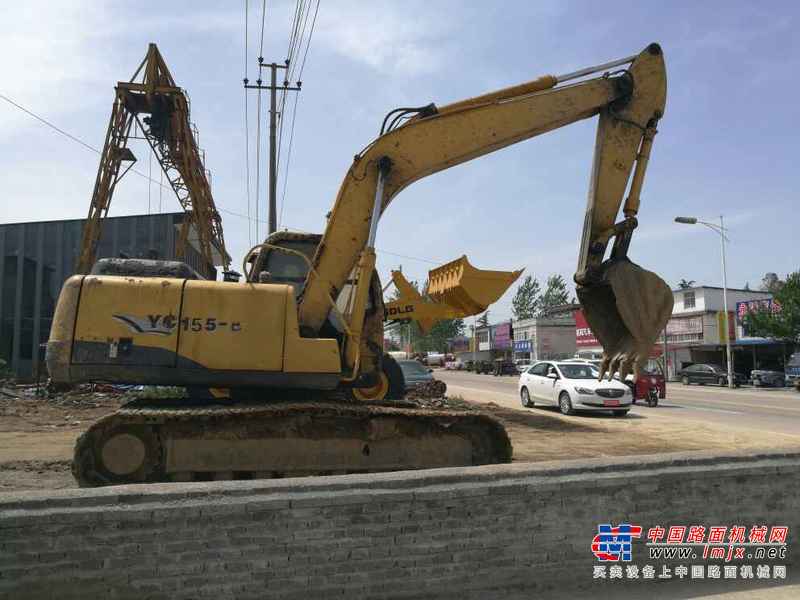 河南出售转让二手8500小时2009年玉柴YC135挖掘机
