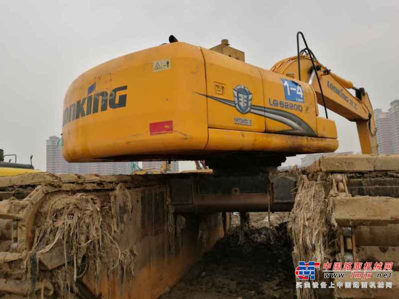湖北出售转让二手4000小时2012年龙工LG6220D挖掘机