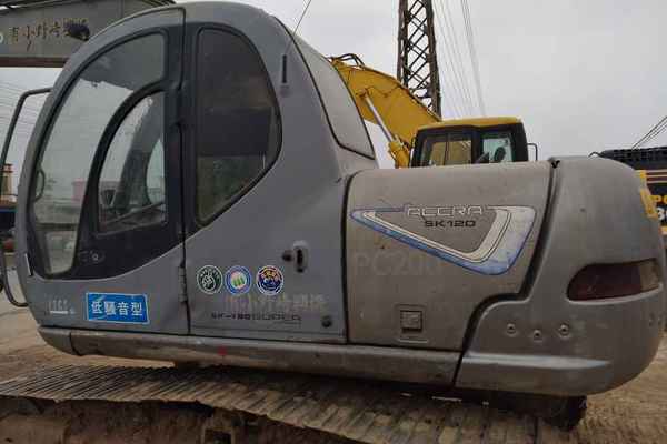 广东出售转让二手7400小时2003年神钢SK120挖掘机