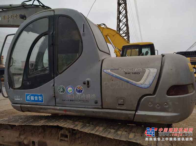 广东出售转让二手7400小时2003年神钢SK120挖掘机