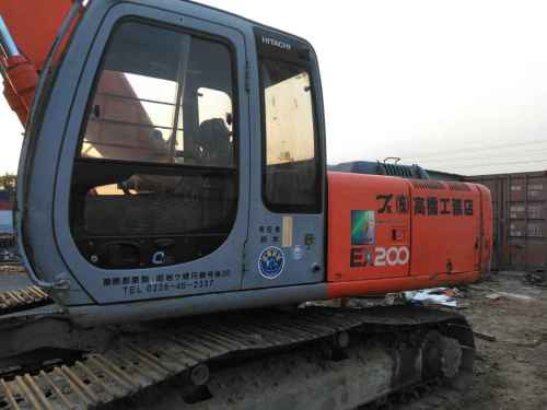 天津出售转让二手12000小时2003年日立EX200挖掘机