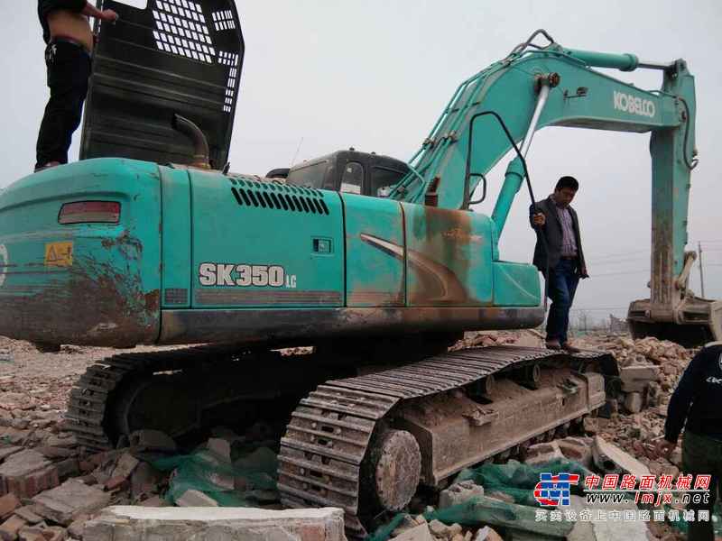 河南出售转让二手6800小时2012年神钢SK350LC挖掘机