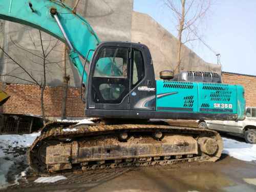 甘肃出售转让二手1328小时2010年神钢SK350LC挖掘机