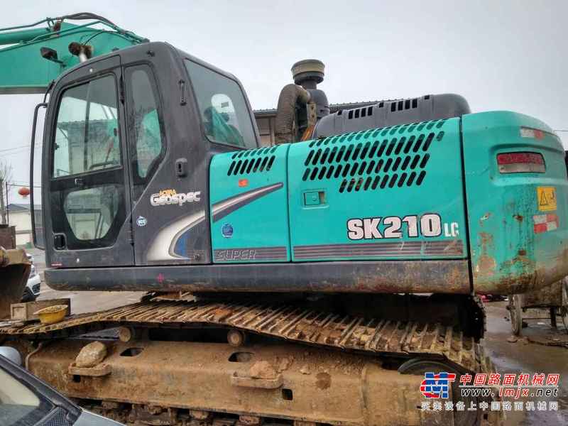 河北出售转让二手3800小时2014年神钢SK210LC挖掘机