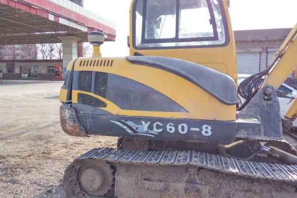 河北出售转让二手4500小时2013年玉柴YC60挖掘机