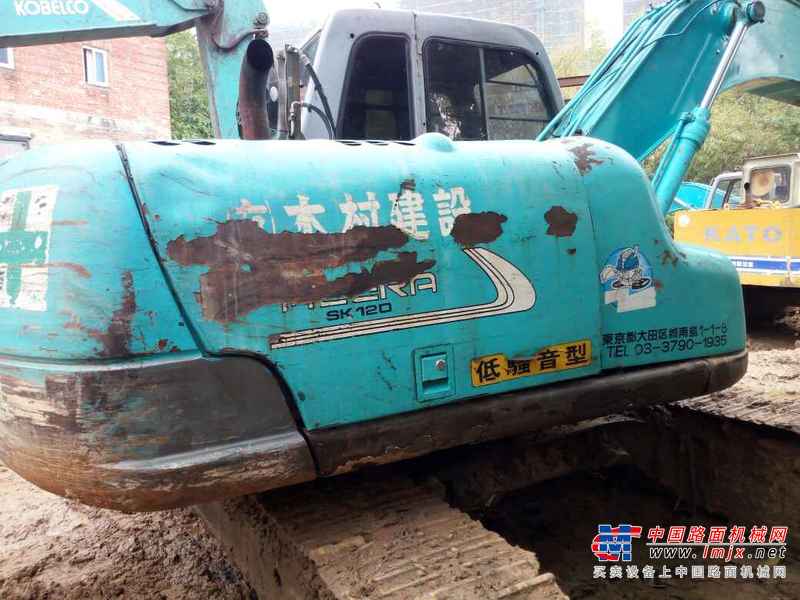 广东出售转让二手14500小时2003年神钢SK120挖掘机