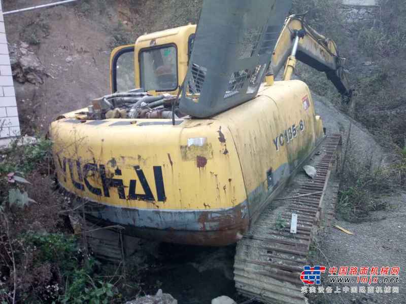 贵州出售转让二手10653小时2009年玉柴YC135挖掘机