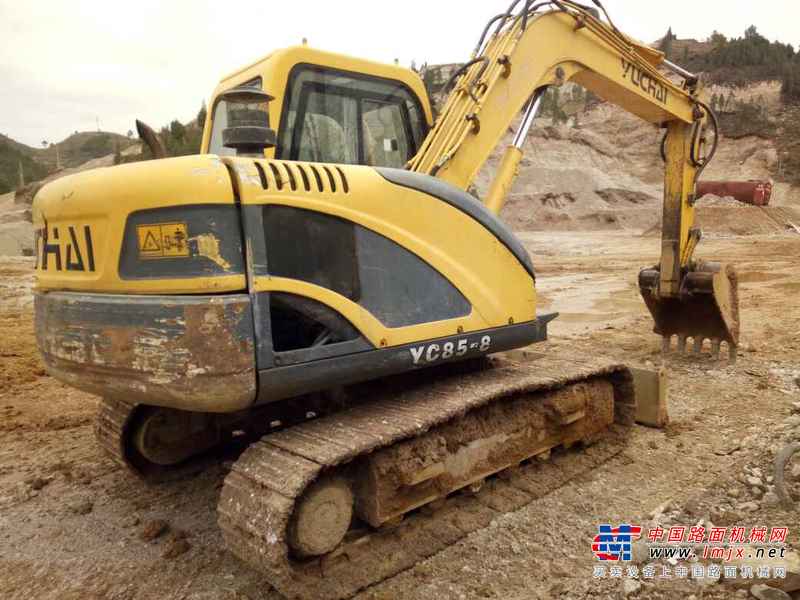 贵州出售转让二手7963小时2011年玉柴YC85挖掘机
