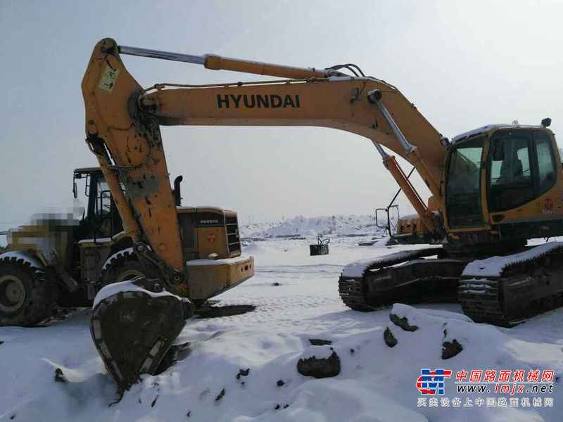 山西出售转让二手3800小时2013年现代R305LC挖掘机