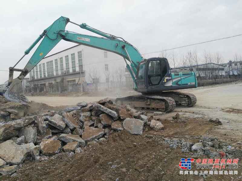 河北出售转让二手8700小时2008年神钢SK200挖掘机