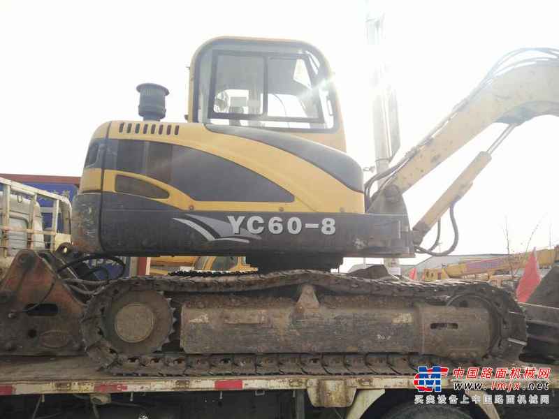 河北出售转让二手5237小时2013年玉柴YC60挖掘机
