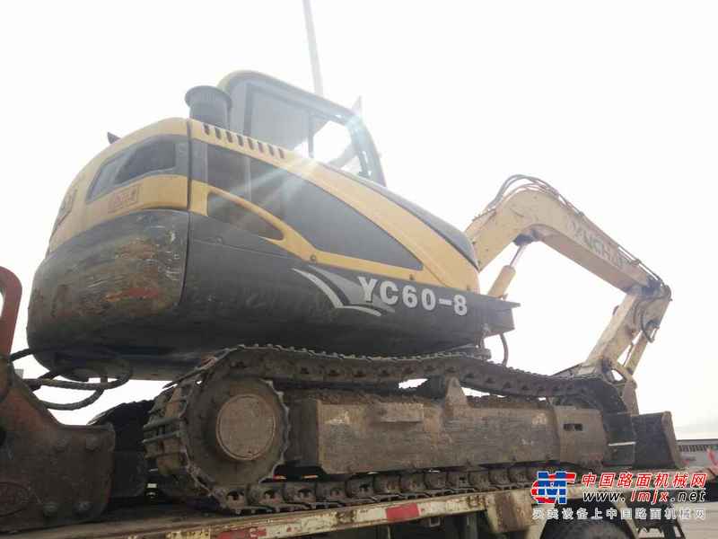 河北出售转让二手5237小时2013年玉柴YC60挖掘机