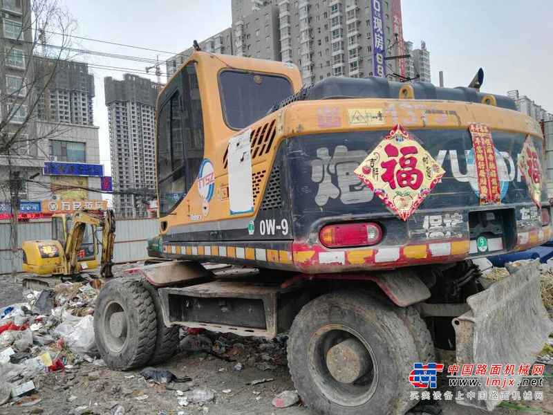 山西出售转让二手5300小时2011年现代轮挖R150W挖掘机