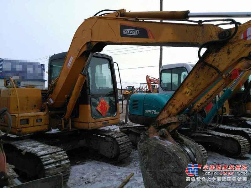 黑龙江出售转让二手8000小时2010年福田雷沃FR80挖掘机