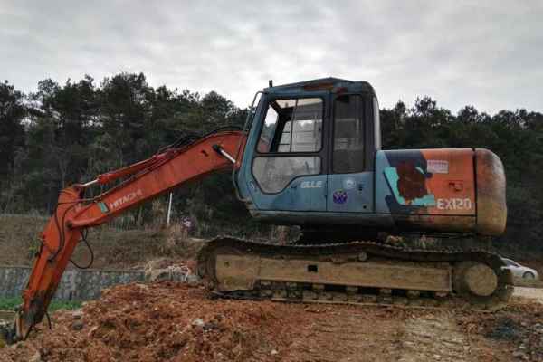 湖南出售转让二手8000小时2006年日立EX120挖掘机