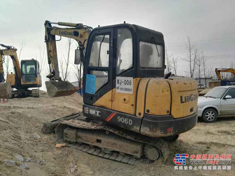 河北出售转让二手2400小时2014年柳工CLG906D挖掘机
