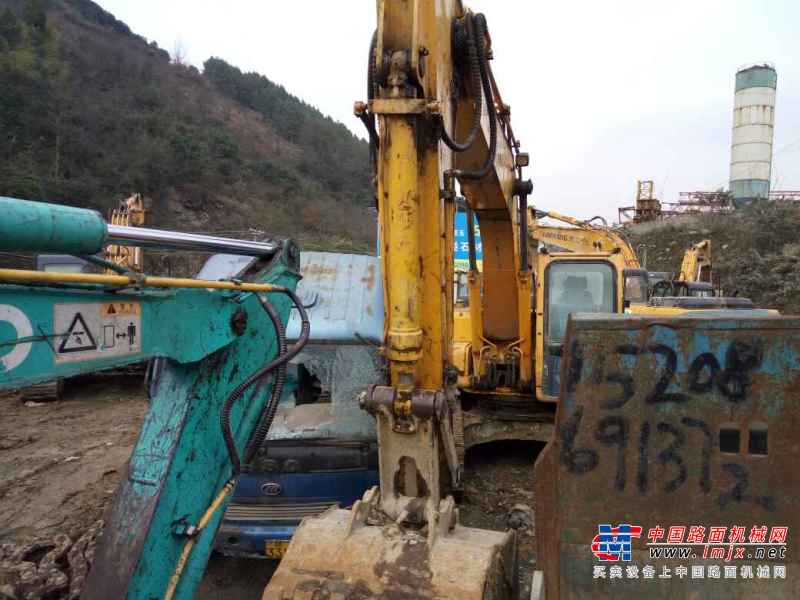 贵州出售转让二手6163小时2008年现代R225挖掘机
