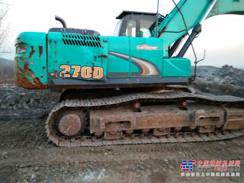 河南出售转让二手6700小时2013年神钢SK270D挖掘机