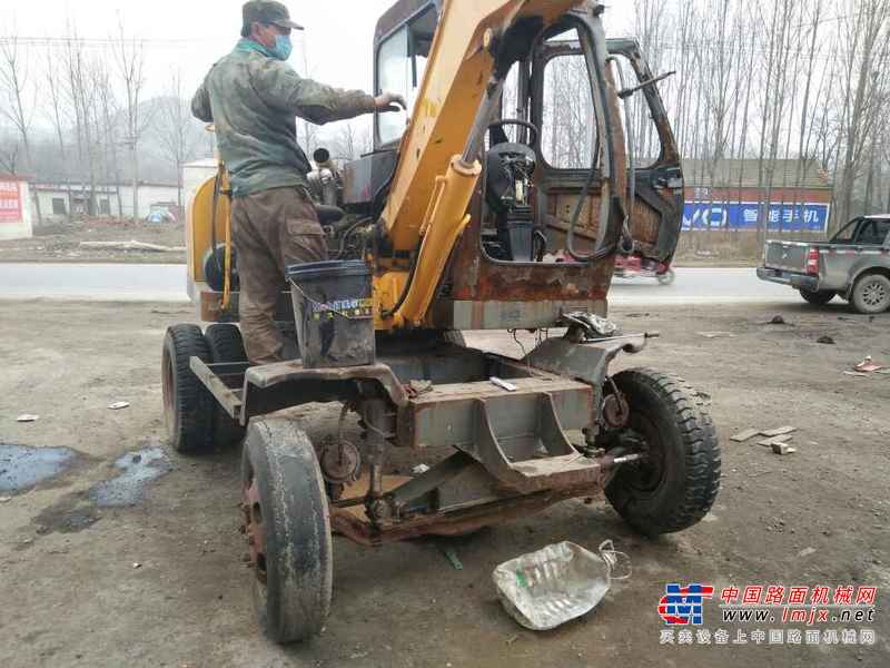 河南出售转让二手600小时2006年厦工轮挖XG805LII挖掘机